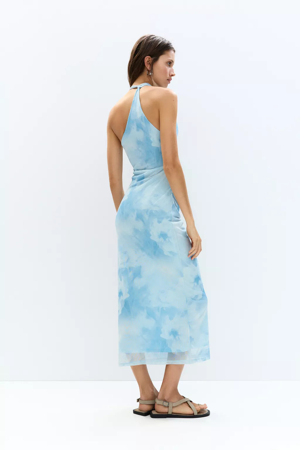 Printed midi dress