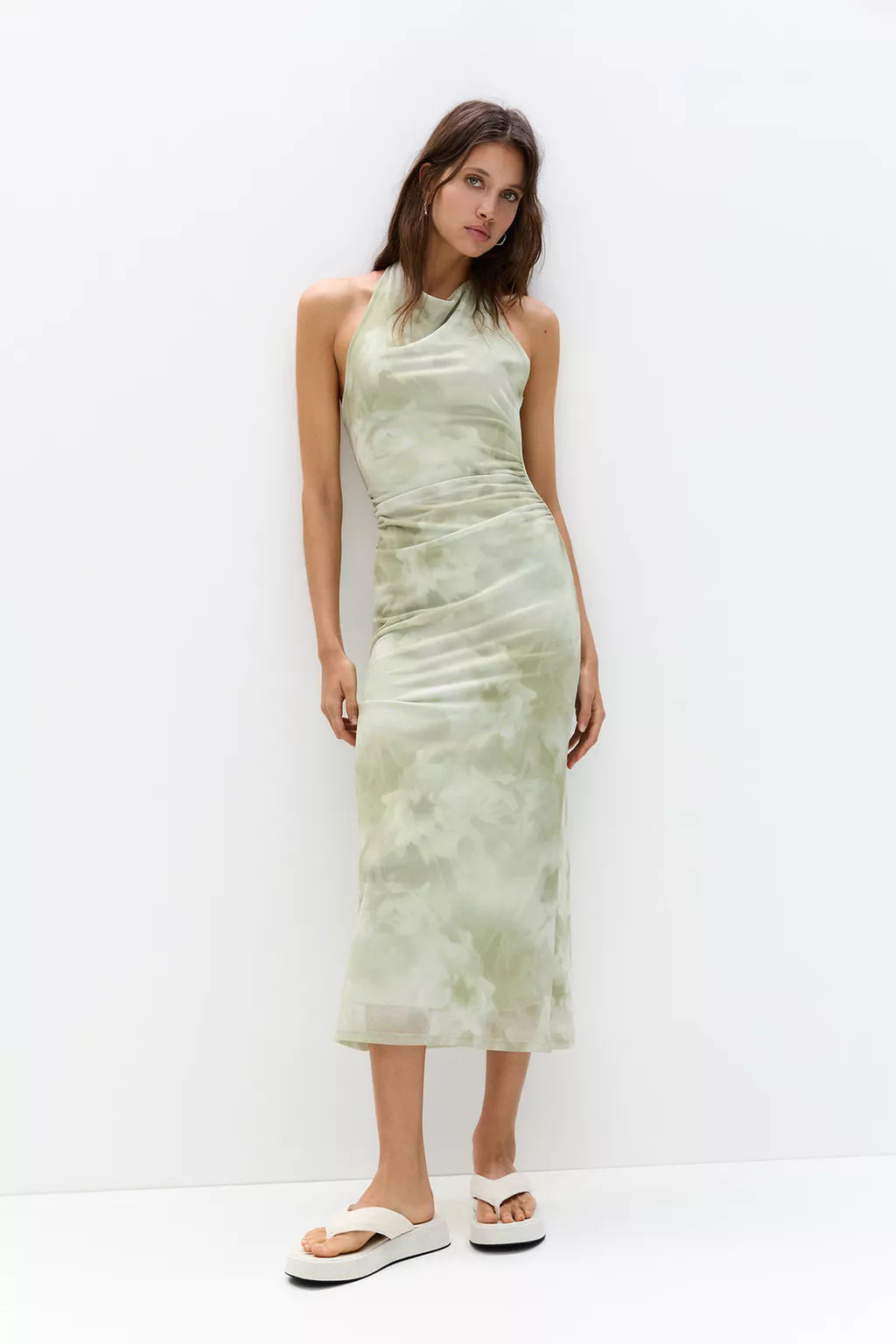 Printed midi dress