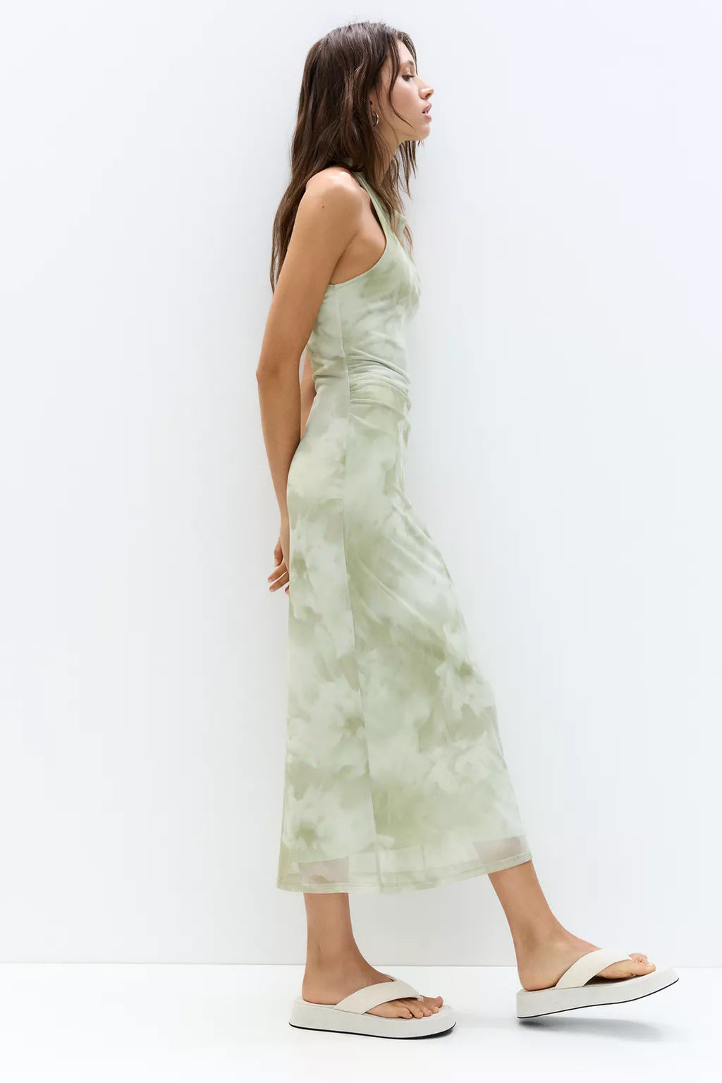 Printed midi dress
