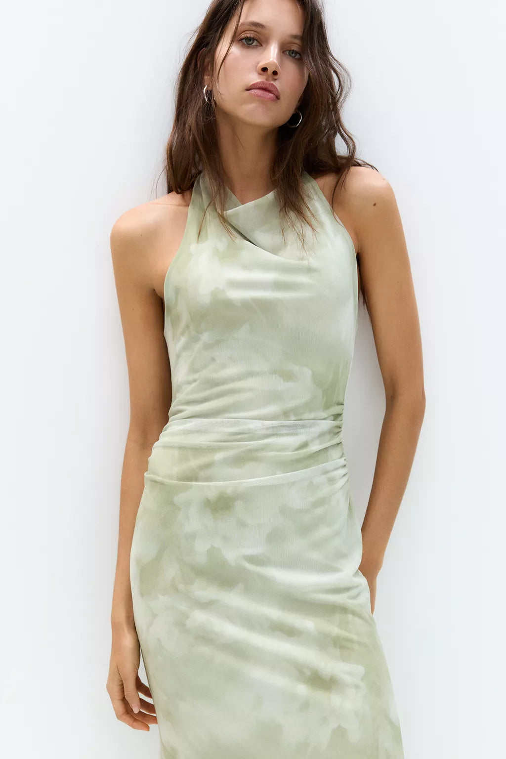 Printed midi dress