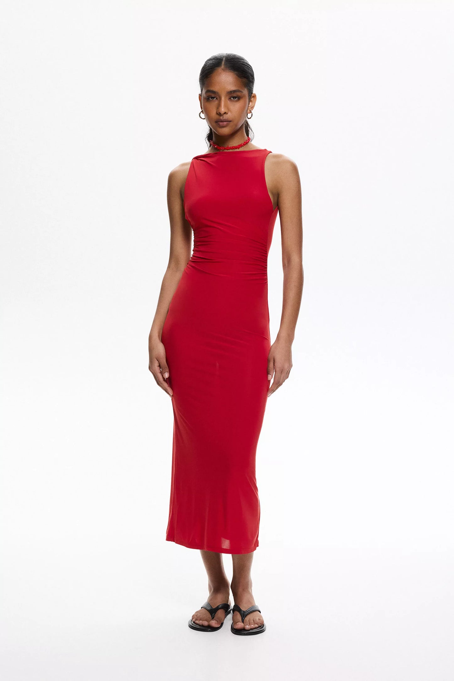 Fitted midi dress