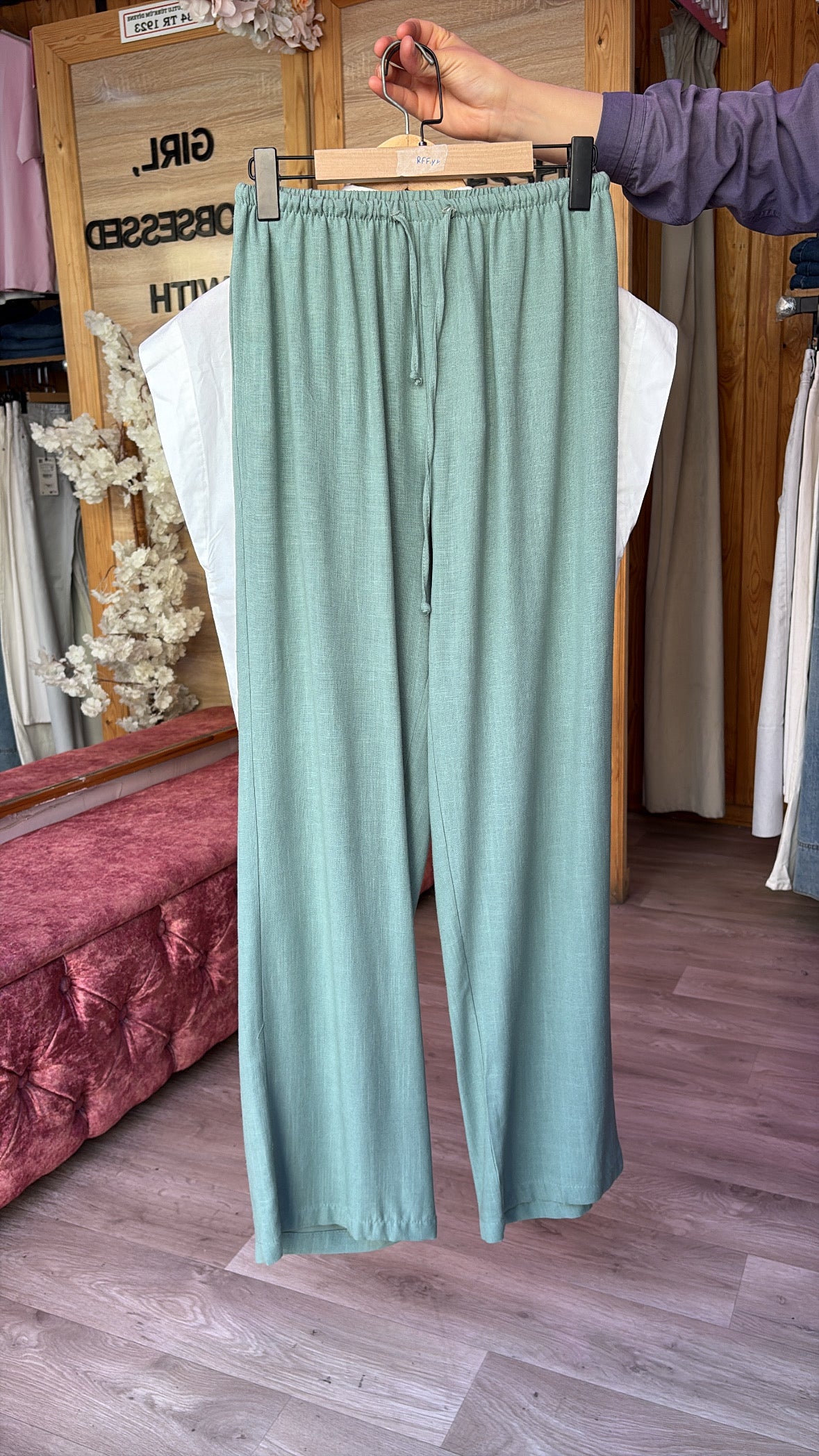 Linen pant - ZARA