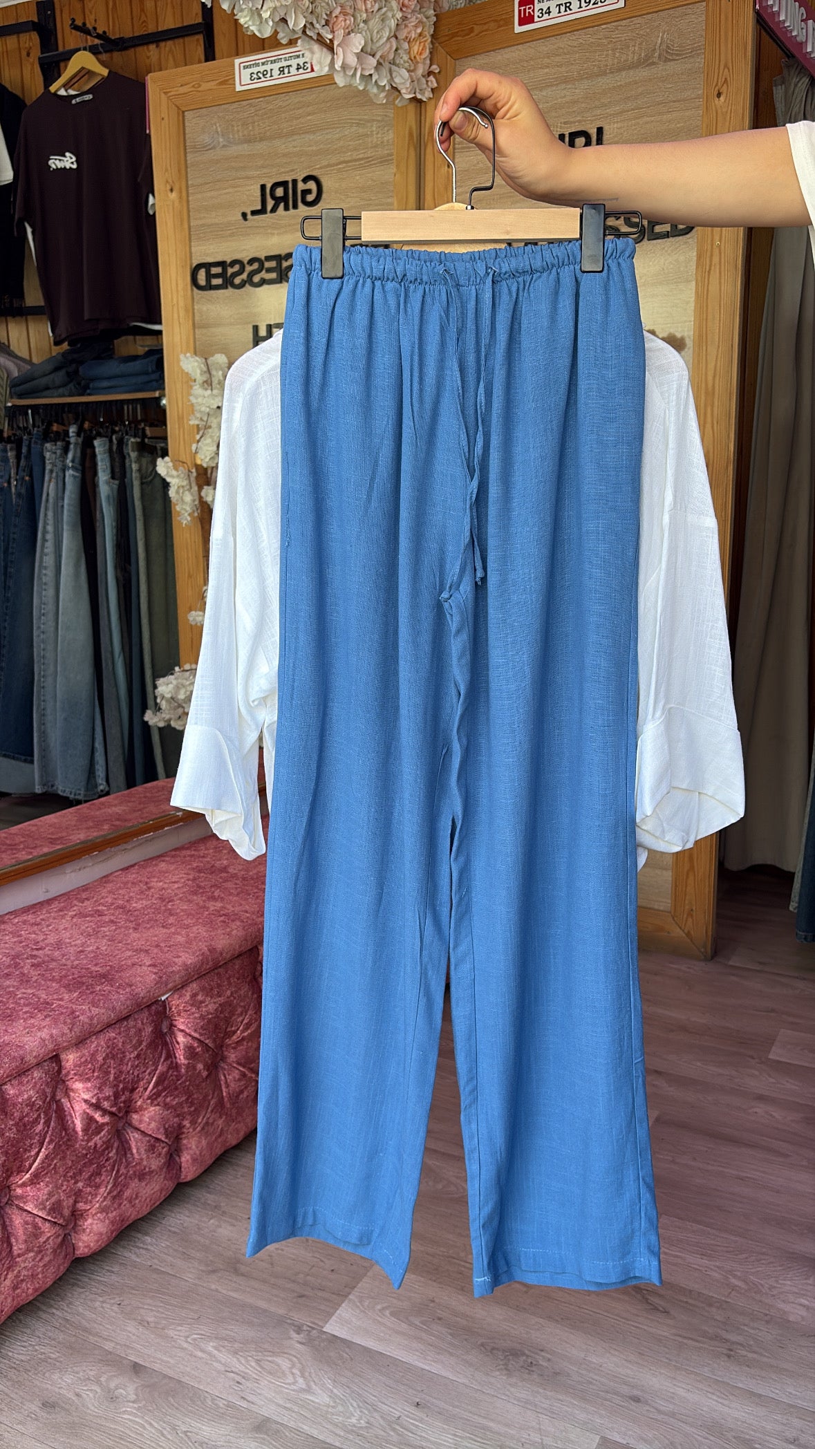 Linen pant - ZARA