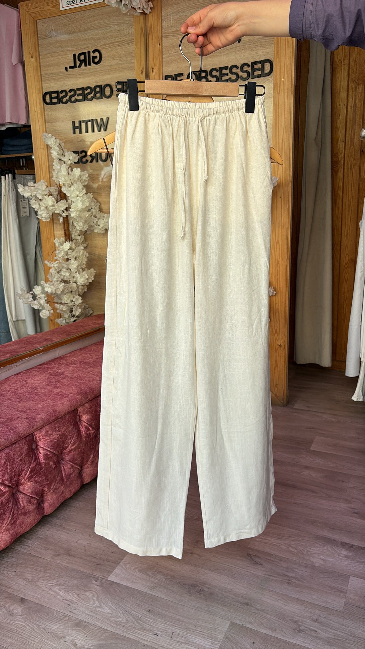 Linen pant - ZARA